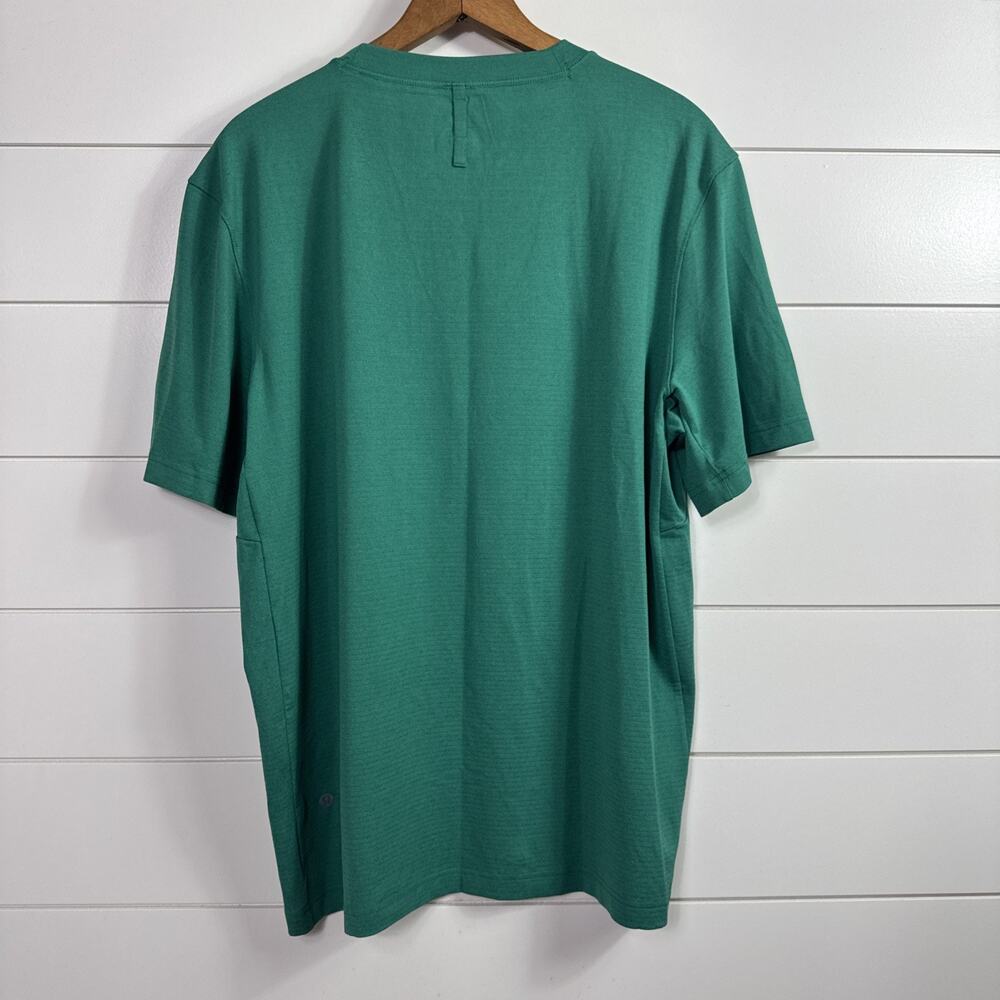 Lululemon Activewear Tee Shirt Crewneck Short Sleeve Green sz M - Picture 5 of 7